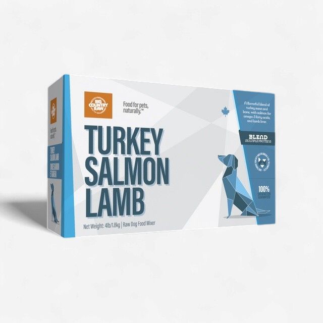 Big Country Raw - Signature Blends / Turkey, Salmon &amp; Lamb 4lb