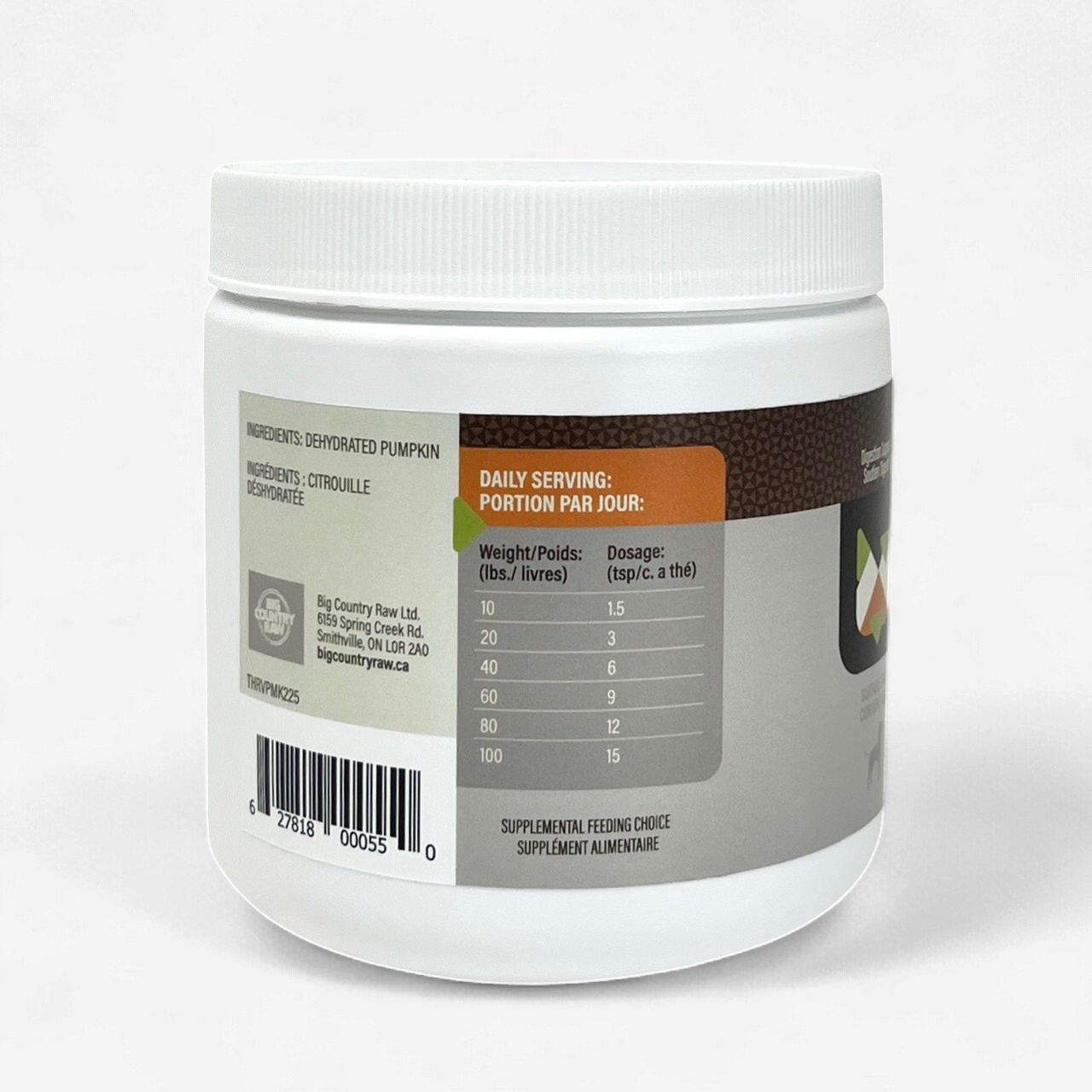 THRIVE- Poudre de Citrouille  225 g