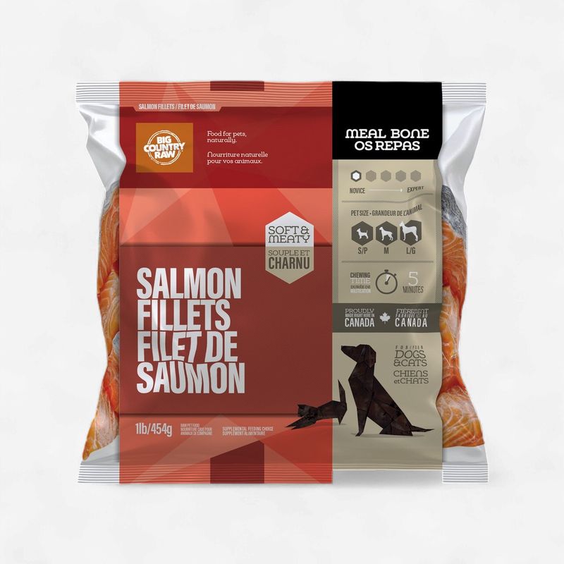 Big Country Raw - Salmon Fillets - 1 lb