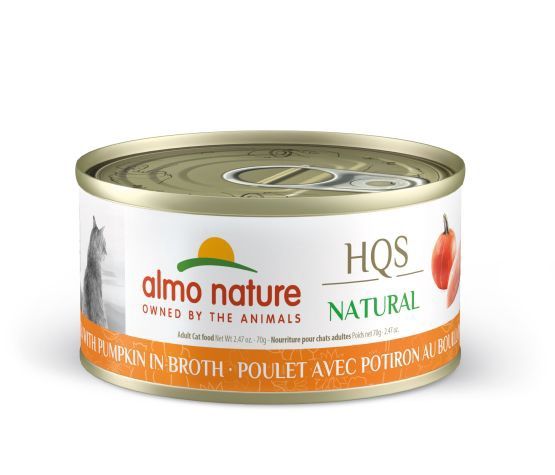 Almo Nature - Hqs Natural Cat - Chicken with Pumpkin in Broth, format: 70gr