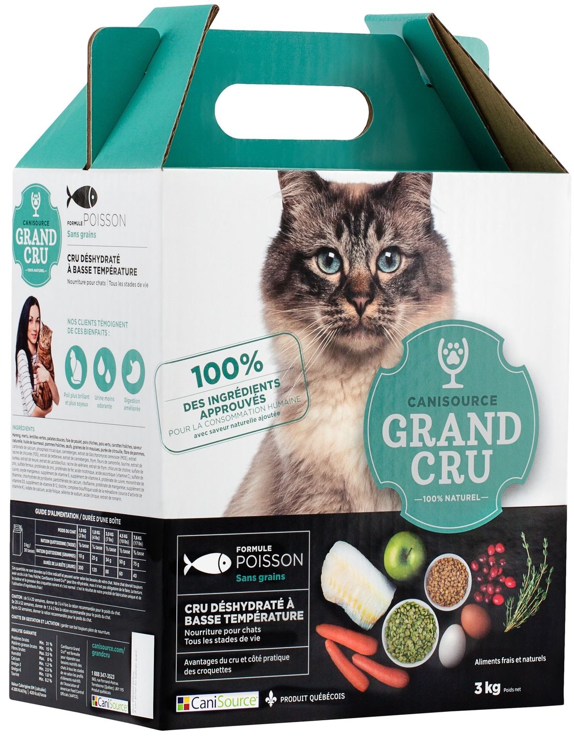 Canisource Grand Cru - Grain-Free Cat Food - Fish, Size: 3kg