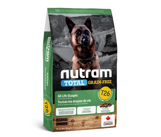 Nutram- Total (t26) Chien sans grains agneau et lentilles 25lbs, format: 4.4lbs