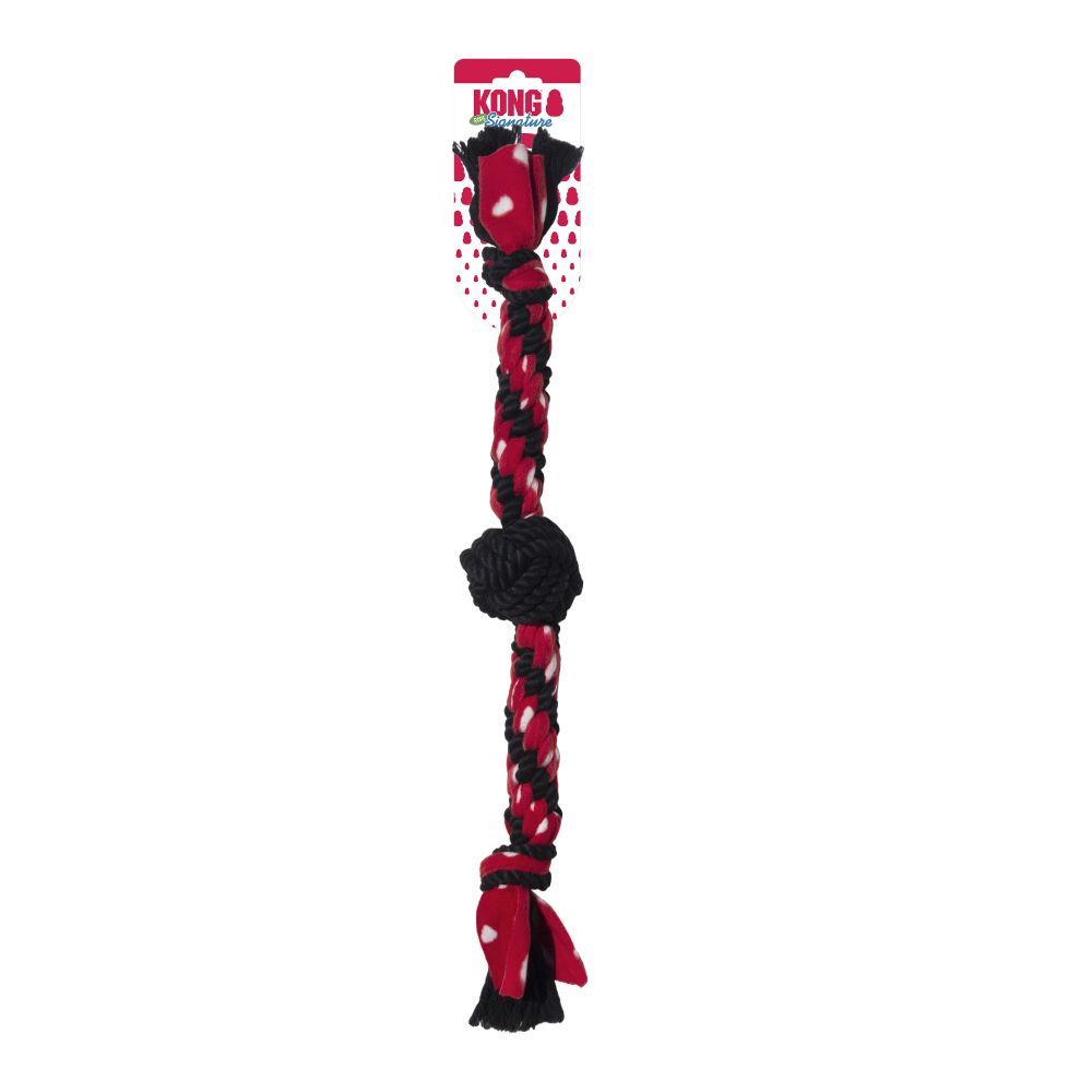 Kong - Signature Rope, corde avec tissu et fil noir et rouge