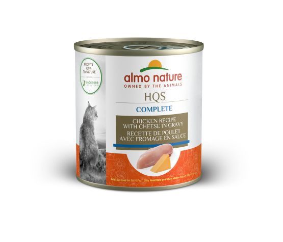 Almo Nature - Hqs Complete Cat Food - Chicken and Cheese in Gravy, format: 280gr