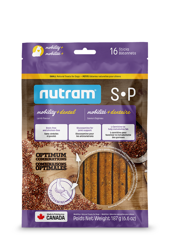 Nutram- Baton dentaire Mobilité + saveur d'agneau, format: petit