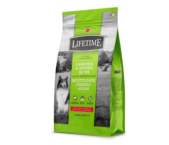 Lifetime- Nourriture Pour Chien, Agneau/avoine, format: 11.4kg
