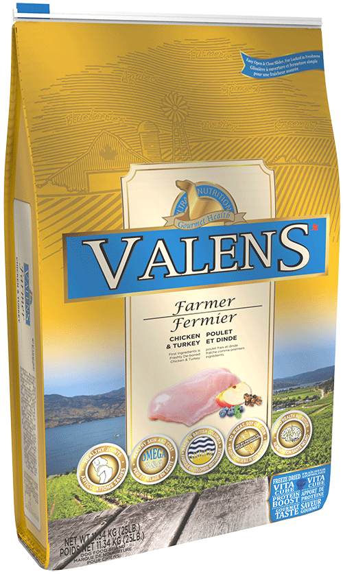 Valens- Mélange fermier poulet et dinde, format: 11.34kg