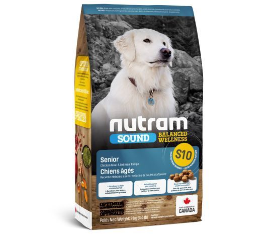 Nutram -Sound (s10) Chien Sénior Poulet et avoine, format: 4.4lbs