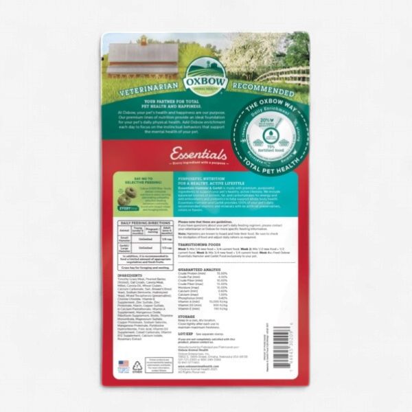 Oxbow Essentials - Nourriture Pour Hamster &amp; Gerbille 1lbs