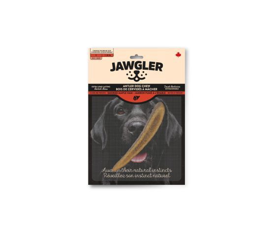 Jawgler Antler Chews, Cut - Maple Smoked Ham Flavor, format: petit
