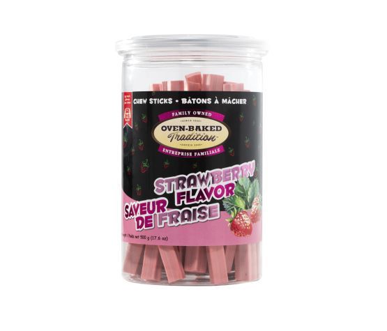 Oven-Baked Tradition- Bâton à mâcher saveurs assorties 500gr, saveur: fraise