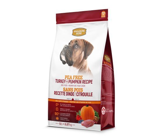 Trouw Nutrition Wholesome Blend- Nourriture Pour Chien, Sans Pois, Dinde/citrouille, format: 2.27kg