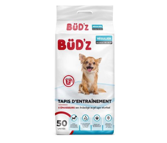 Bud'z - Training Pad 22"x22", quantitées: 50 unités
