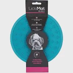 LickiMat - Splash, bol conique avec ventouse bleu