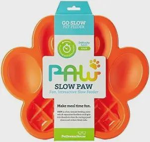 PetDreamHouse - Go Slow Feeder - Slow Paw, Colour: Orange