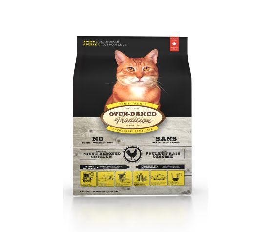 Oven-Baked Tradition -NourritureSèche Pour Chat au poulet, format: 10lbs