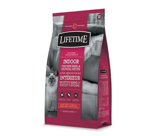 Lifetime -Nourriture Pour Chat D'intérieur, Poulet/avoine, format: 2.27kg