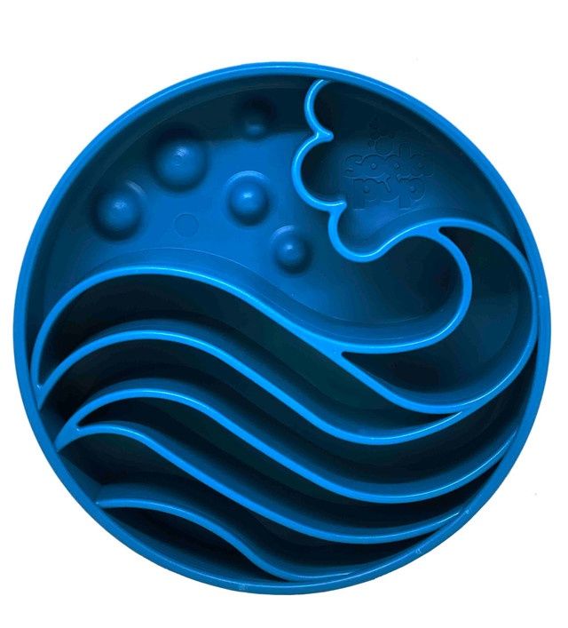 SodaPup - ebowl d’enrichissement avec ralentisseur pour chiens, types: wave
