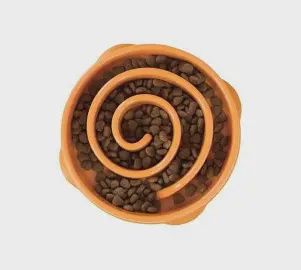 Outward Hound - fun feeder,  bol  ralentisseur, couleur: Orange, format: Petit