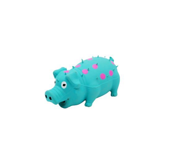 Bud'z Latex Toy with "squeaker" for Dogs - Polka Dot Pig