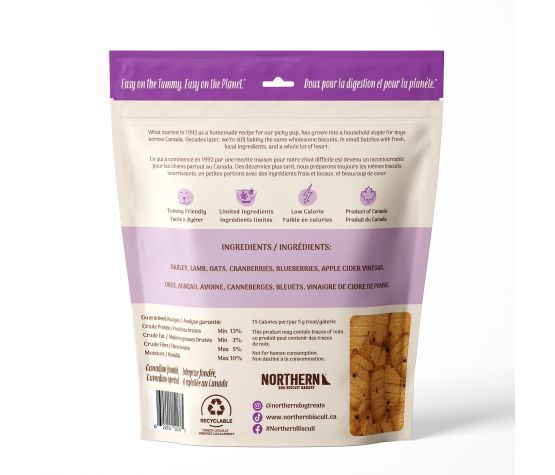 Northern - Classic - Biscuits Sans Blé Pour Chien, Agneau &amp; Baies