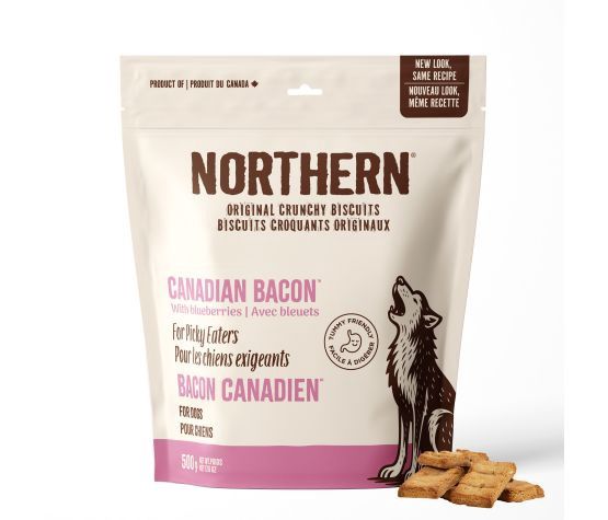 Northern - Classic - Biscuits Sans Blé Pour Chien, Bacon &amp; Bleuets 500gr