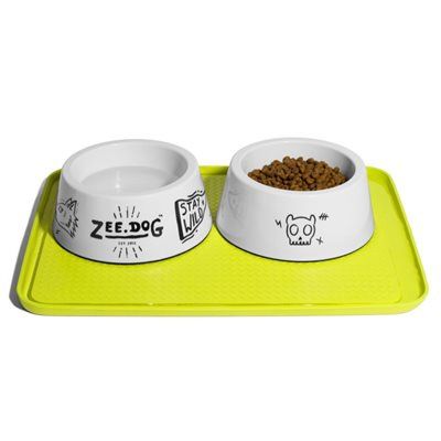 Zee Dog - Zee.Mat, Tapis pour bols Jaune