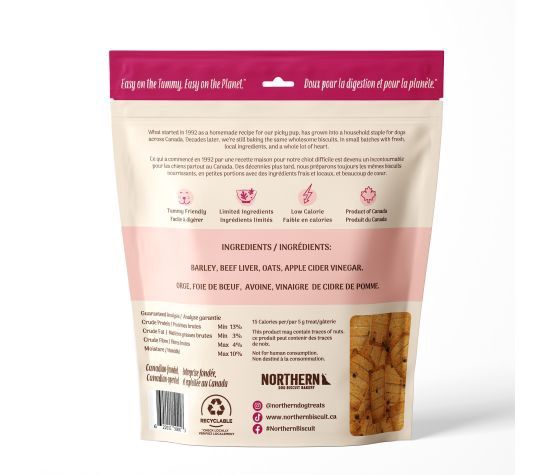 Northern Classic - Biscuits Sans Blé Pour Chien, Foie 500g