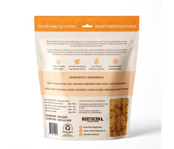 Northern - Classic - Biscuits Sans Blé Pour Chien, Beurre D'arachidesNorthern Classic - Biscuits Sans Blé Pour Chien, Beurre D'arachides 500gr