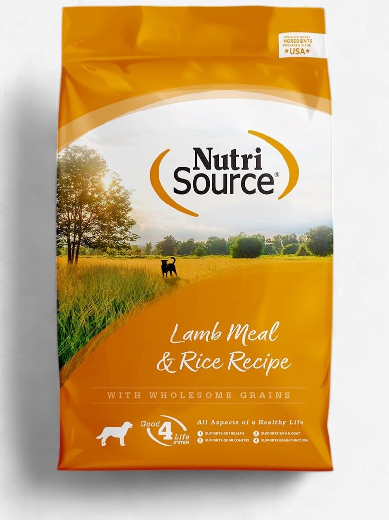 NutriSource- Recette de farine d'agneau et de riz, format: 11.8kg