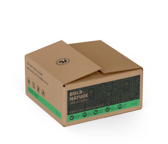 Bold By Nature-Select Butcher's Variety Pack for Dogs Raw Food 12lbs