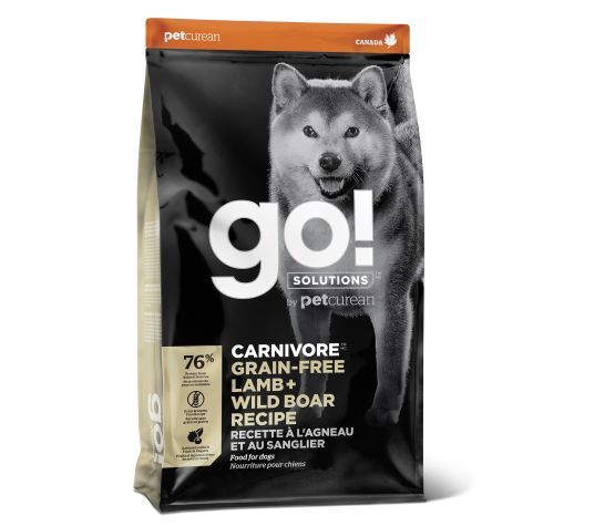 Go! Carnivore Grain-Free Dog Food Lamb and Wild Boar, format: 12lbs