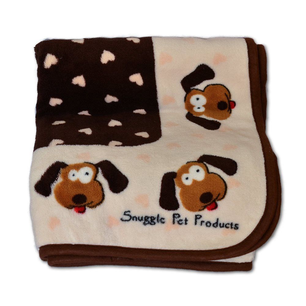 Snuggle Puppy - Couverture  extra-douce  48''X30'', Colour: Beige, Size: 48"x30"