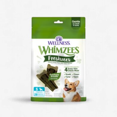 Whimzees par Wellness- Freshzees  gâterie naturelle a macher pour chien végétal forme d'os