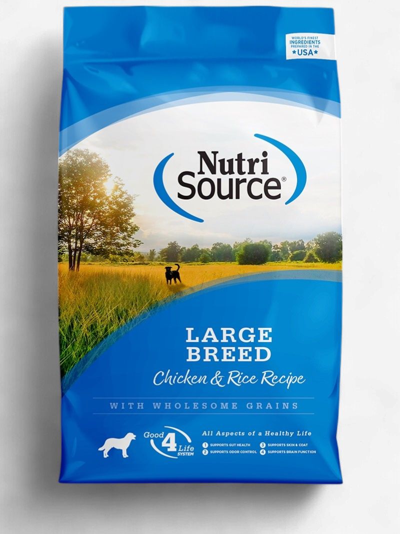 NutriSource-Recette de poulet et de riz de grande race 11.8kg, format: 26lbs