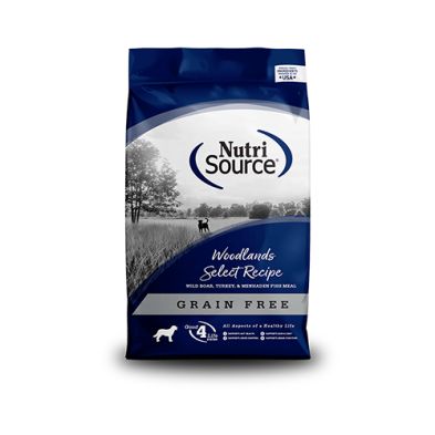 NutriSource- Woodlands Select Recette de sélection des terres boisées sans grains au sanglier pour chien, format: 1.81kg