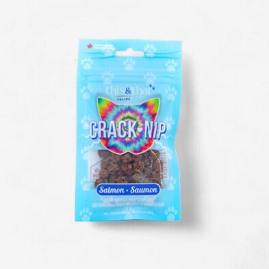 This &amp; That- Snack Station Crack-Nip gâterie a chat au saumon 43gr