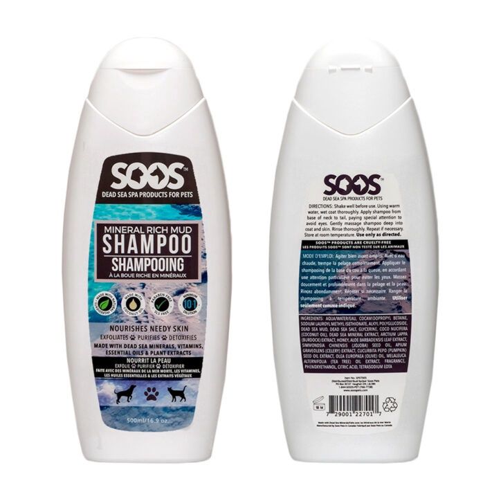 SOOS Pets - shampoing à la boue en minéraux - 500ml