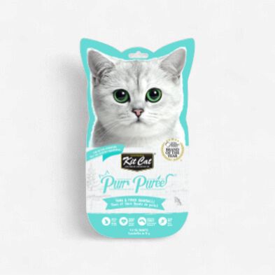 Kit Cat - Purr Purées, cat tube 4 tubes of 15g per pack