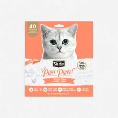 Kit Cat- Purr Purées, tube for cats 40 sachets of 15g per bag