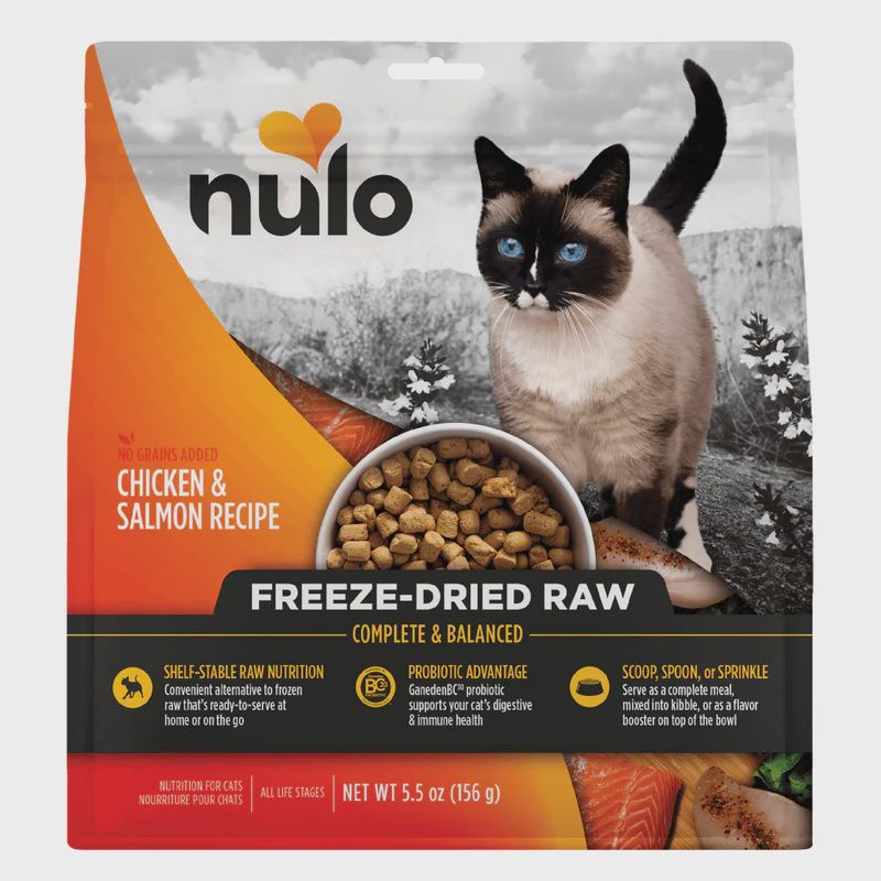 Nulo- Lyophilisé pour chat poulet &amp; saumon, Size: 5.5oz
