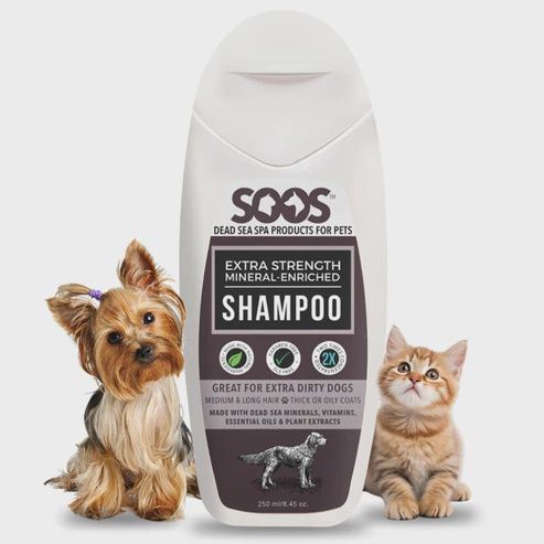 SOOS Pets - shampooing extra fort-enrichi en minéraux - 500ml