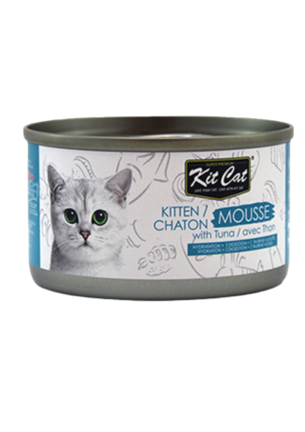 Kit Cat - Wet Food, Kitten, Chicken, 70gm