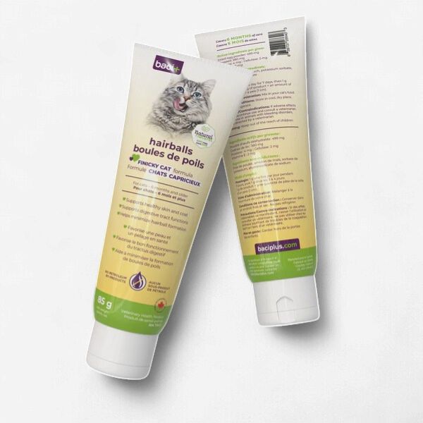 Baci+ Hairball Control &amp; Healthy Coat Treatment 85g, saveur: chat capricieux