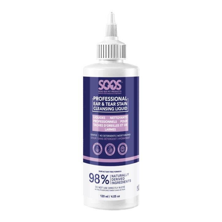 SOOS Pets -Nettoyant oreilles &amp; yeux, format: 500ml