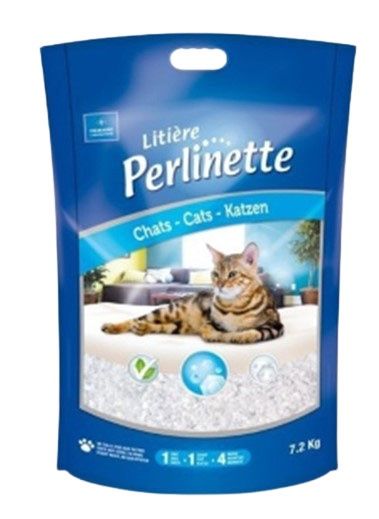 Perlinette - Litière de silice pour chat, format: 1.8kg