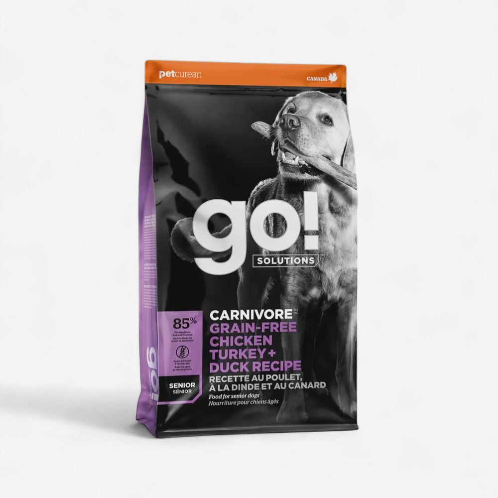 Go! - Grain-Free Carnivore Senior Dog Food Chicken, Turkey + Duck 22 Lbs