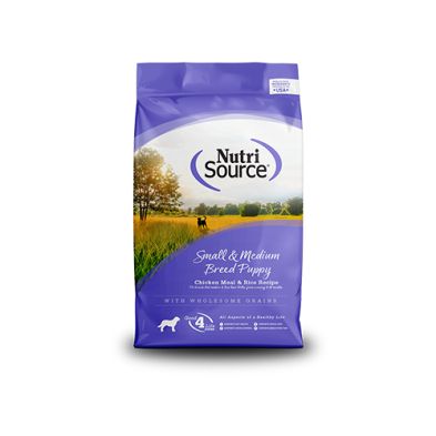 NutriSource - Recette de poulet et de riz pour chiot de petite et moyenne race