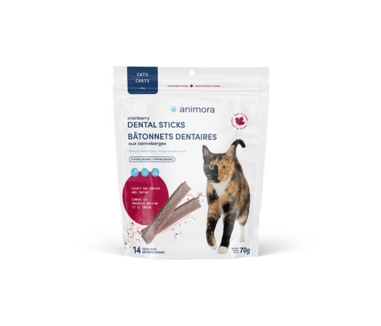 Animora Cranberry Dental Sticks for Cats, 3 Units