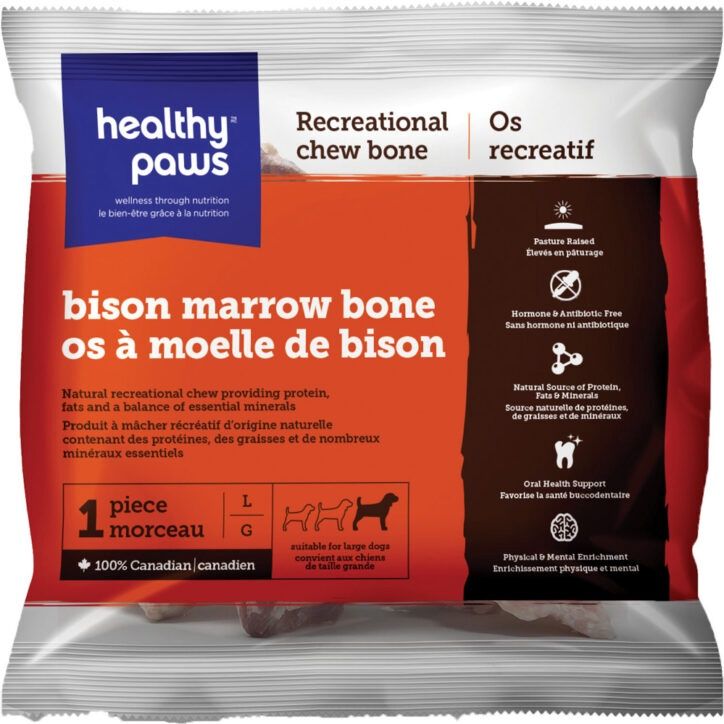 Healthy Paws - Bison Femur, Large, 1 Piece, taille: Grand